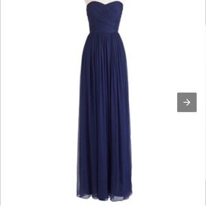 Navy J. Crew Arabella gown